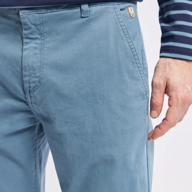 Straight Cut Chino: Bluefin