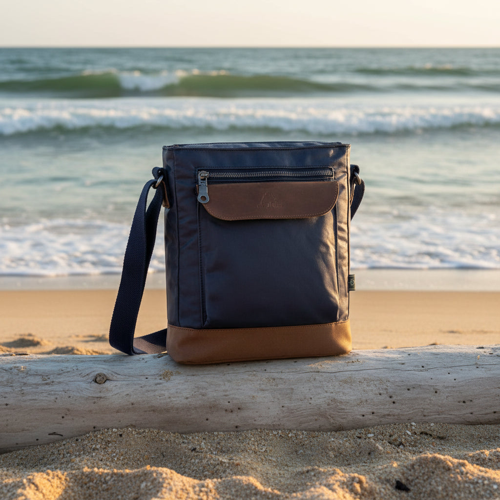 Urban Canvas Crossbody: Navy