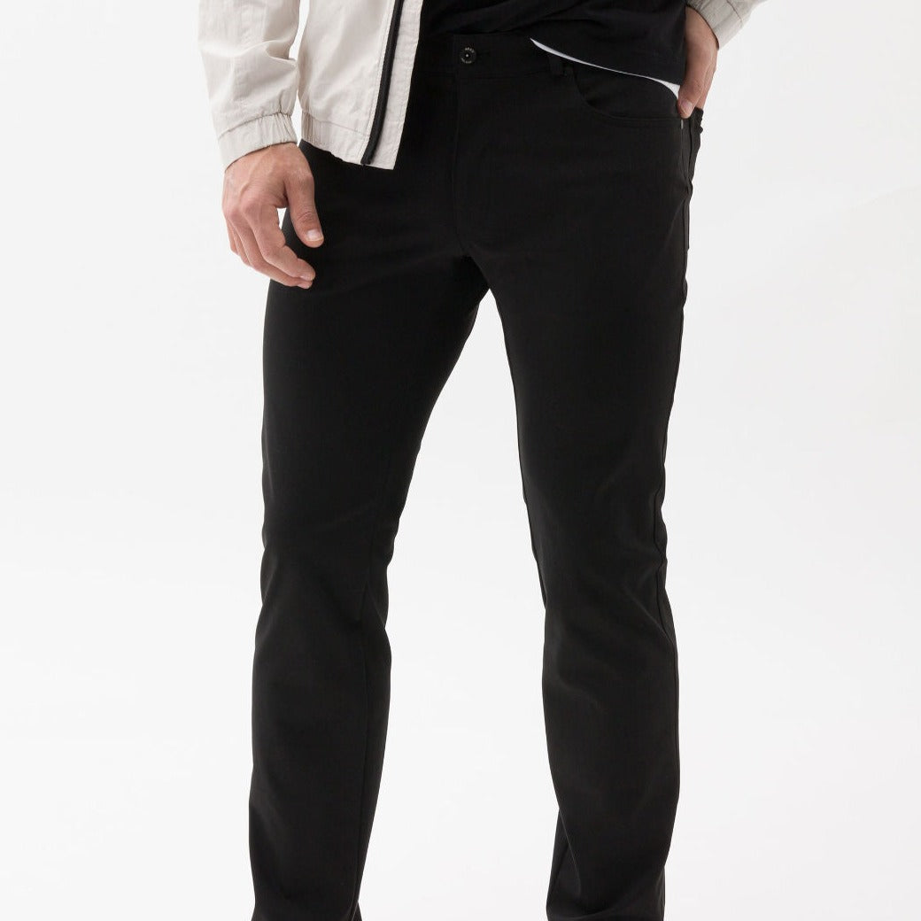 Chuck 5-Pocket Stretch Jersey Pant: Black