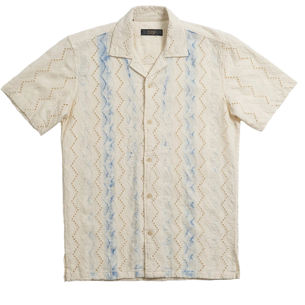 Laguna Perforated Shirt S/S: Natural