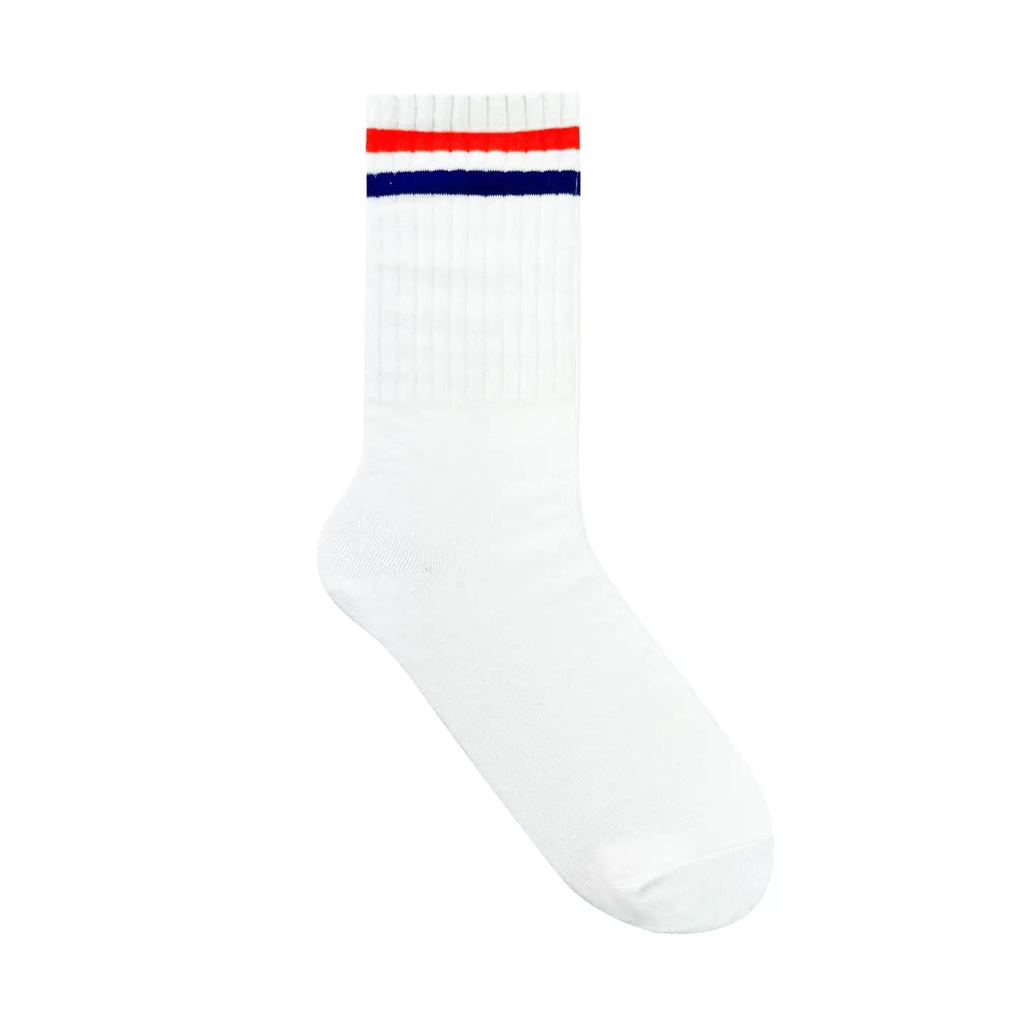 Authentic Crew Sock: Navy/Orange