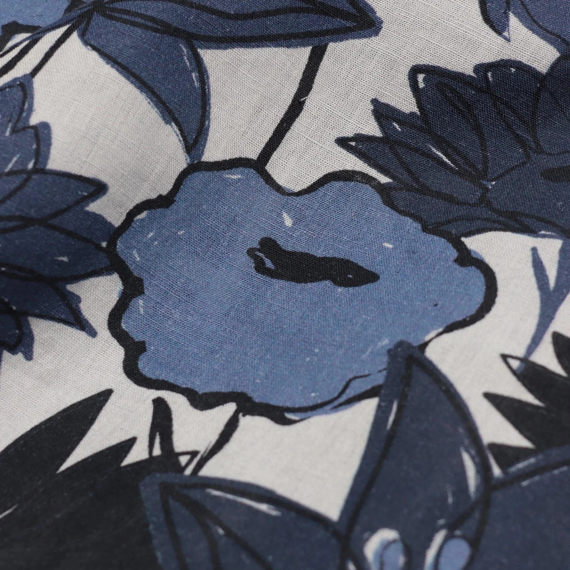 Selleck Floral Collage Shirt S/S: Navy