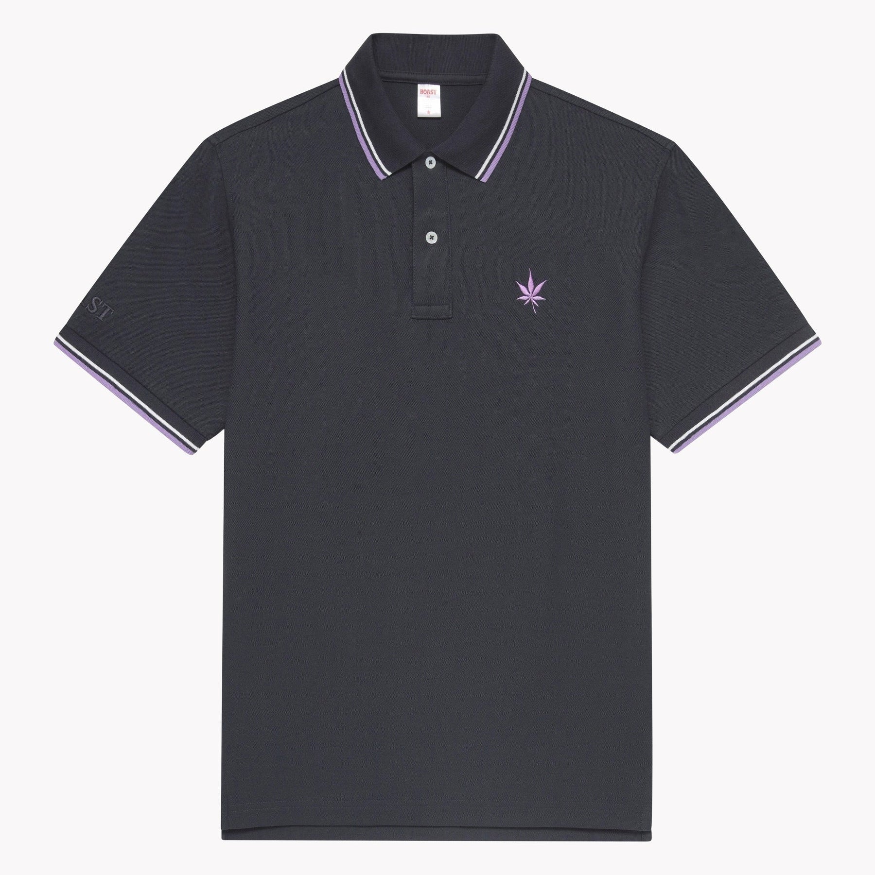 1983 Tipped Pique Polo S/S: Black