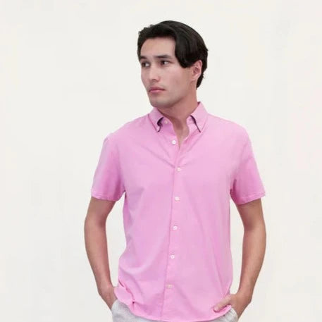 Todd Knit Shirt S/S: Pink