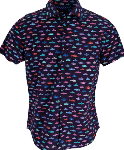 George Subs Shirt S/S: Navy
