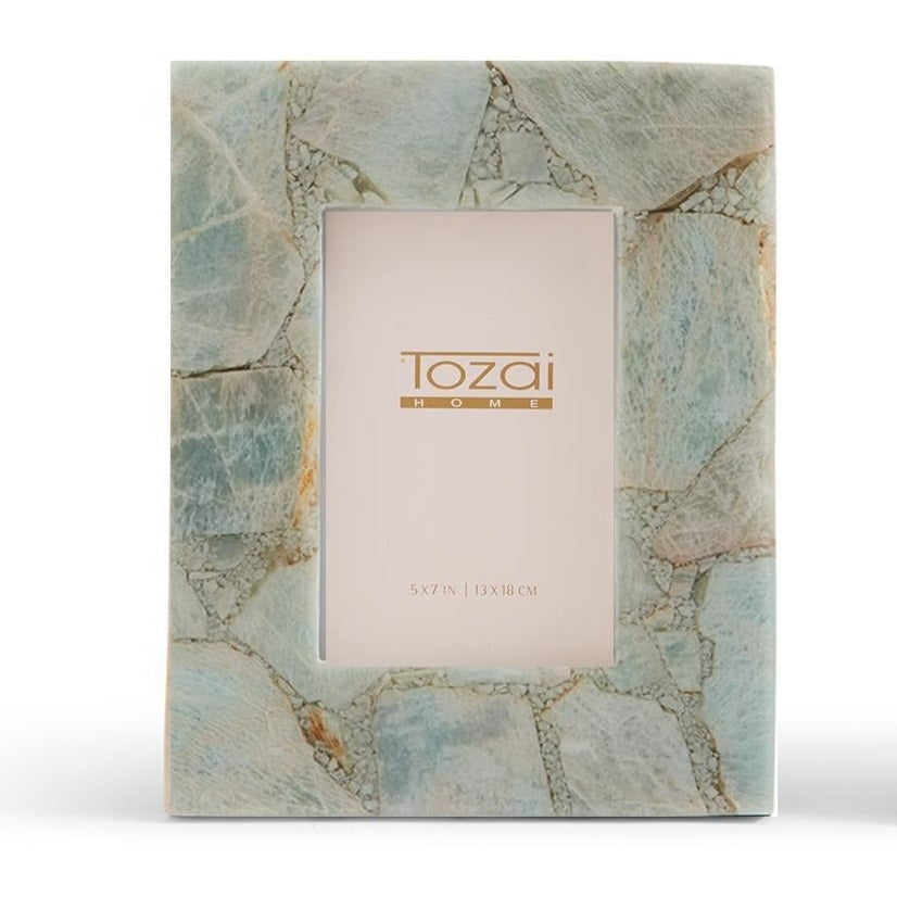 Amazonite 4X6 Frame: Natural Color Variations