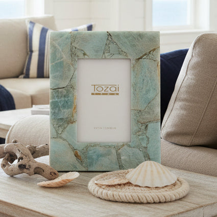 Amazonite 4X6 Frame: Natural Color Variations