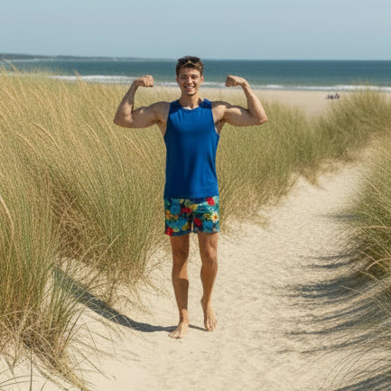Athletic / Lounge Tank: Marine Blue