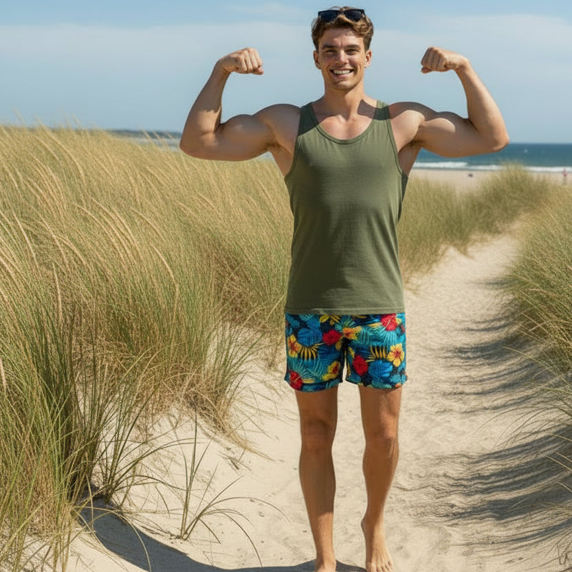 Athletic / Lounge Tank: Military Green