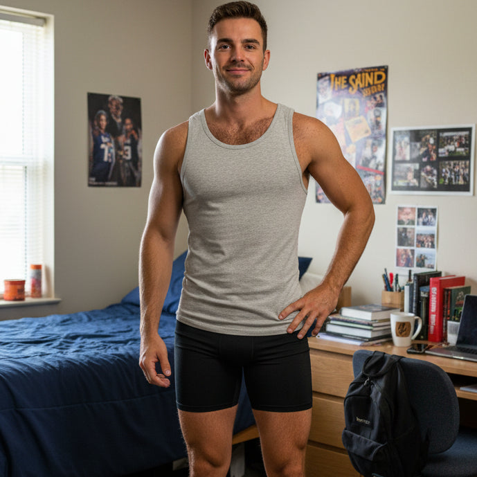 Athletic / Lounge Tank: Light Grey