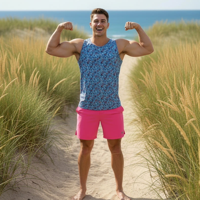 Lazy Daisy Tank: Blue