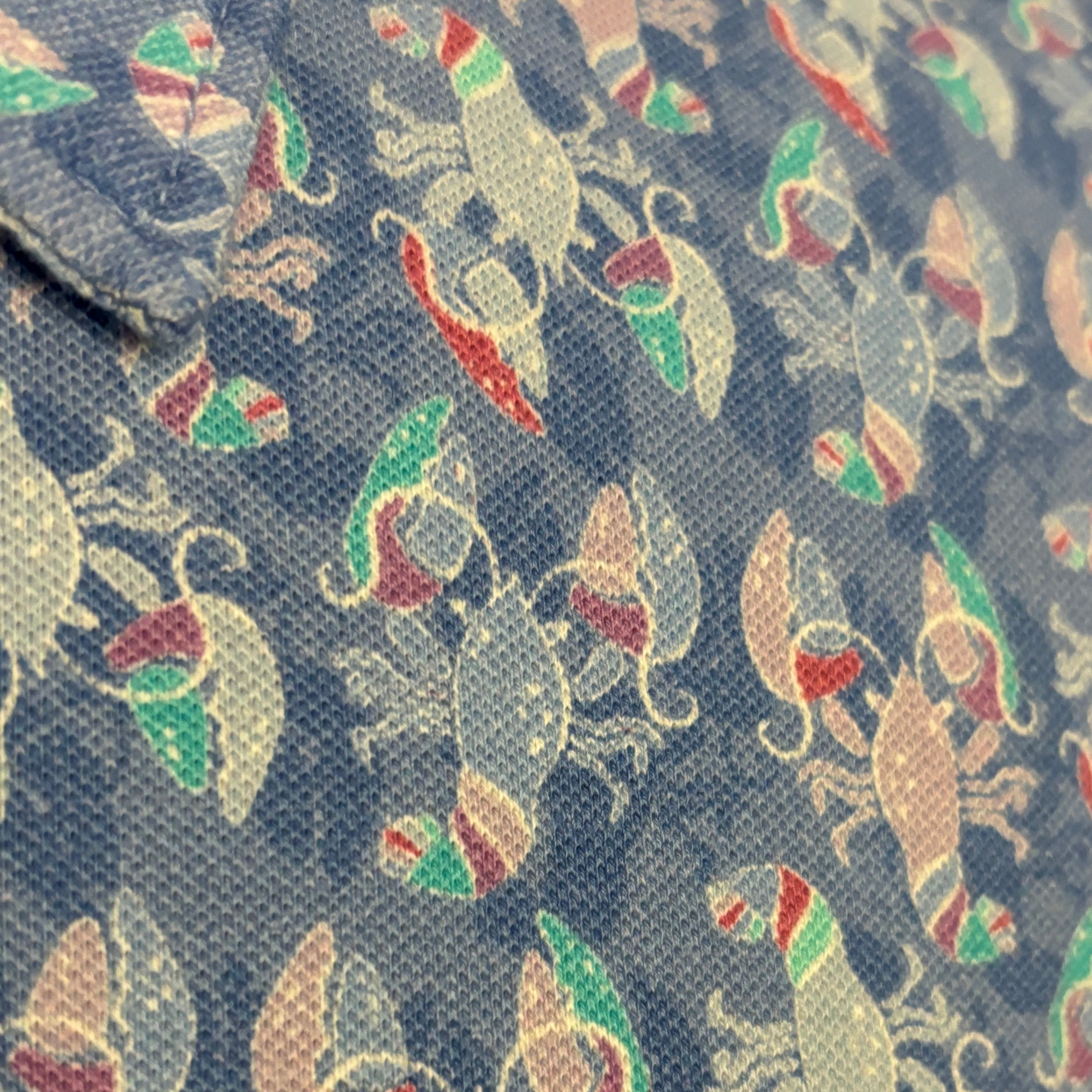 Chill Lobster Stretch Polo S/S: Blue