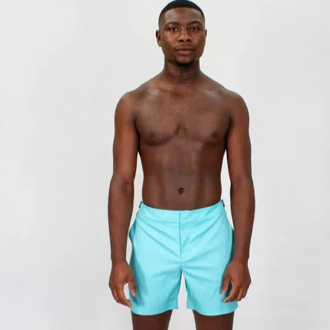 Pool Oxford Swim Trunk: Lagoon