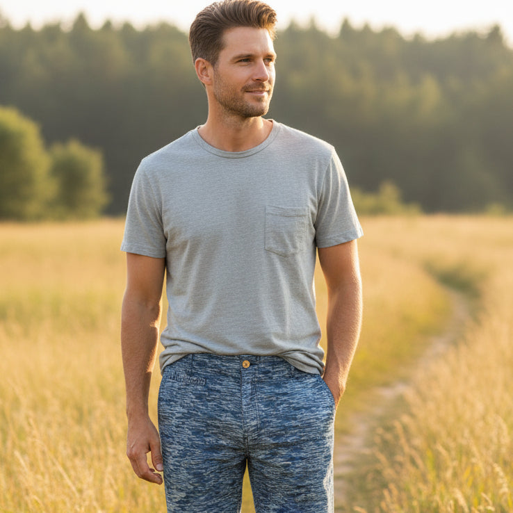 Burnout Blue Short