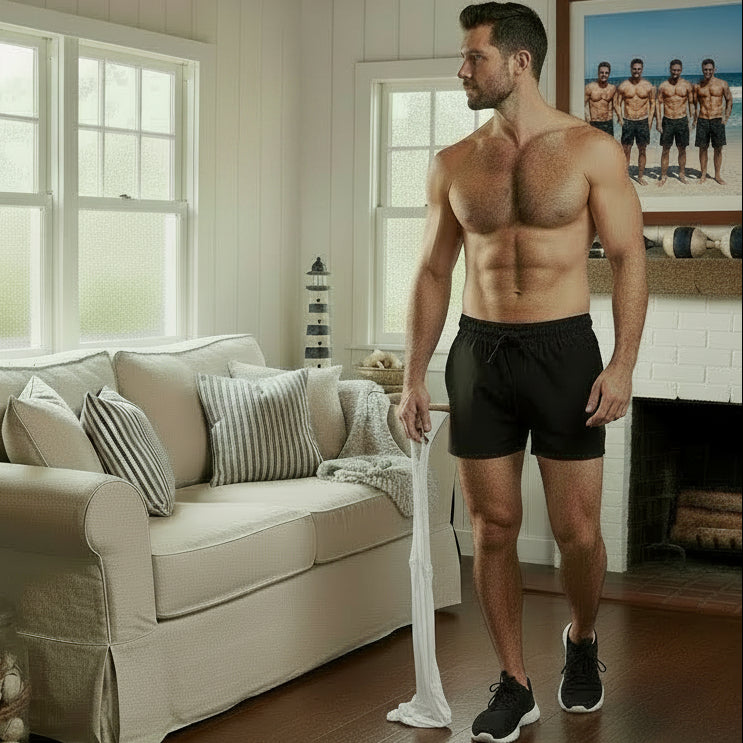Athletic / Lounge Short: Black