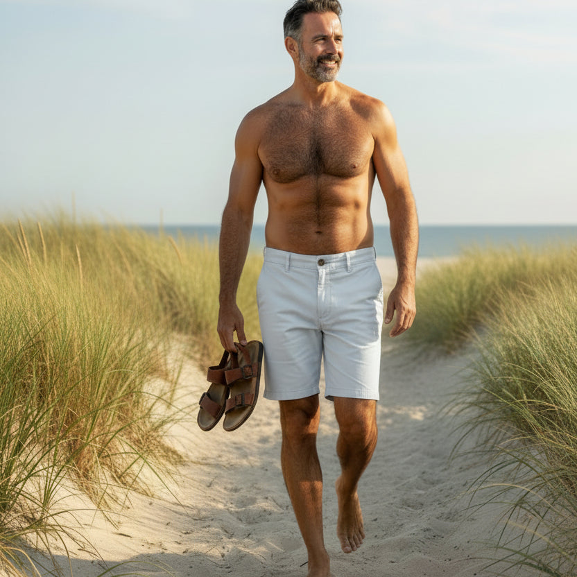 Ptown Short: Light Grey