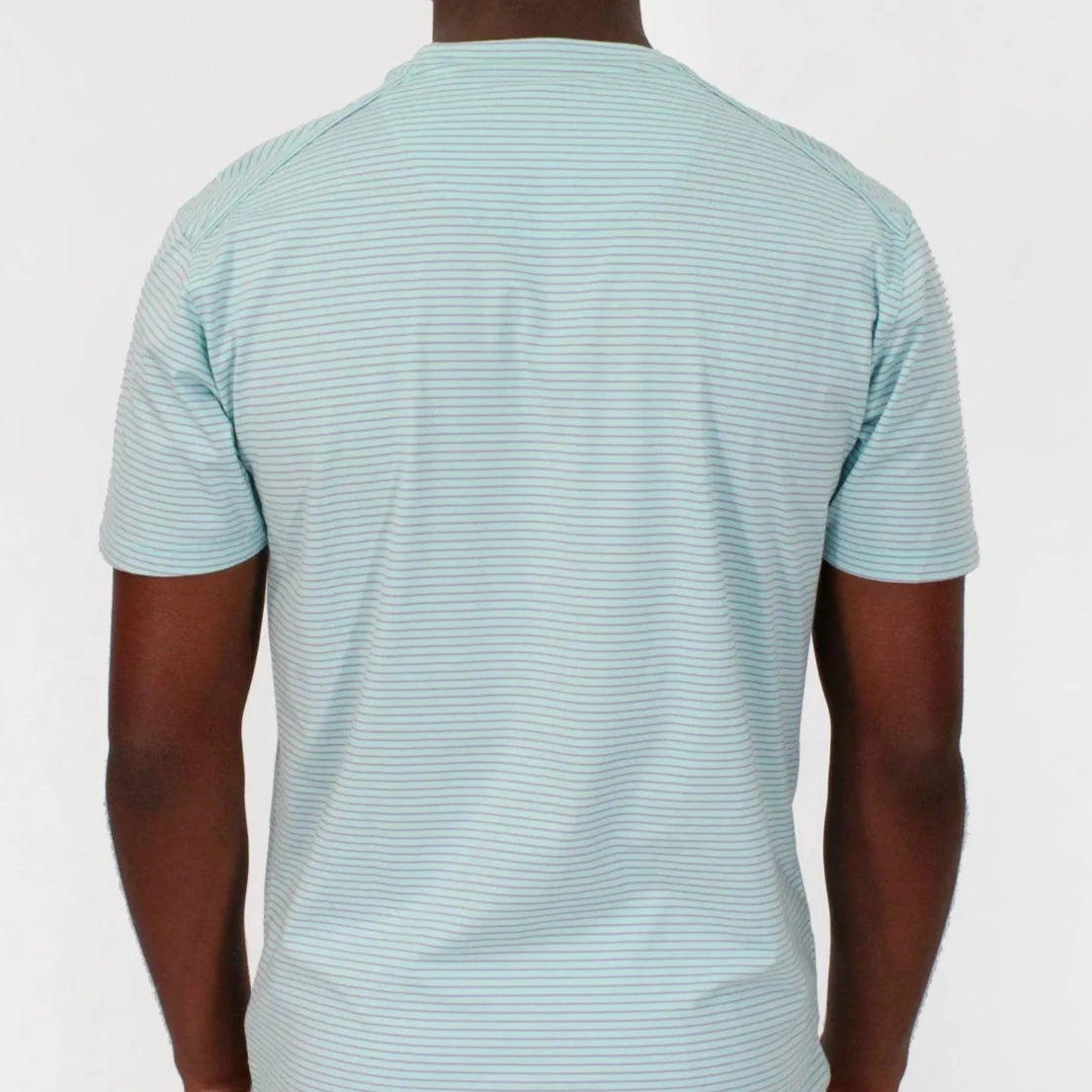 Tate Stripe T-Shirt S/S: Lagoon & Lavender