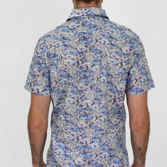 George Fish Skool Shirt S/S: Pumice