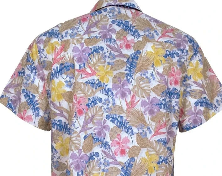 Ralph Camp Shirt S/S: Tropical White