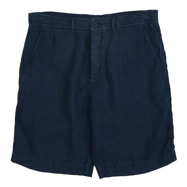 Palm Springs Linen Short: Navy
