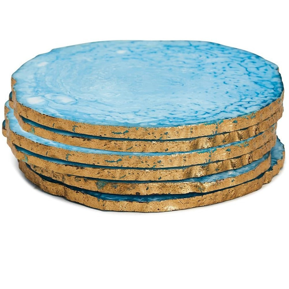 Blue Ice Coasters: Set of 6