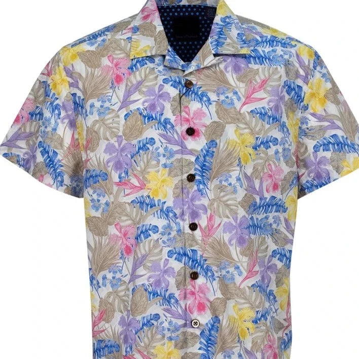 Ralph Camp Shirt S/S: Tropical White