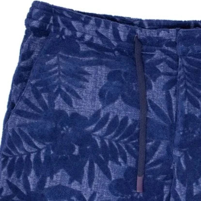 Sam Farm Floral Terry Short: Navy