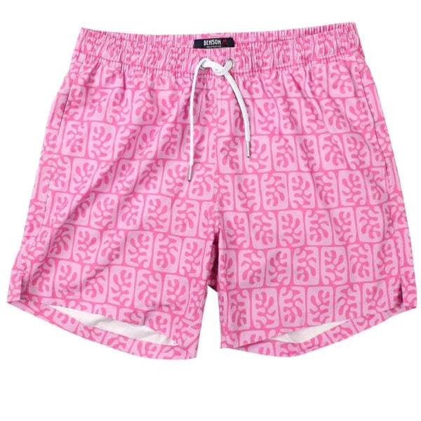 Mosaic Print Swim: Pink