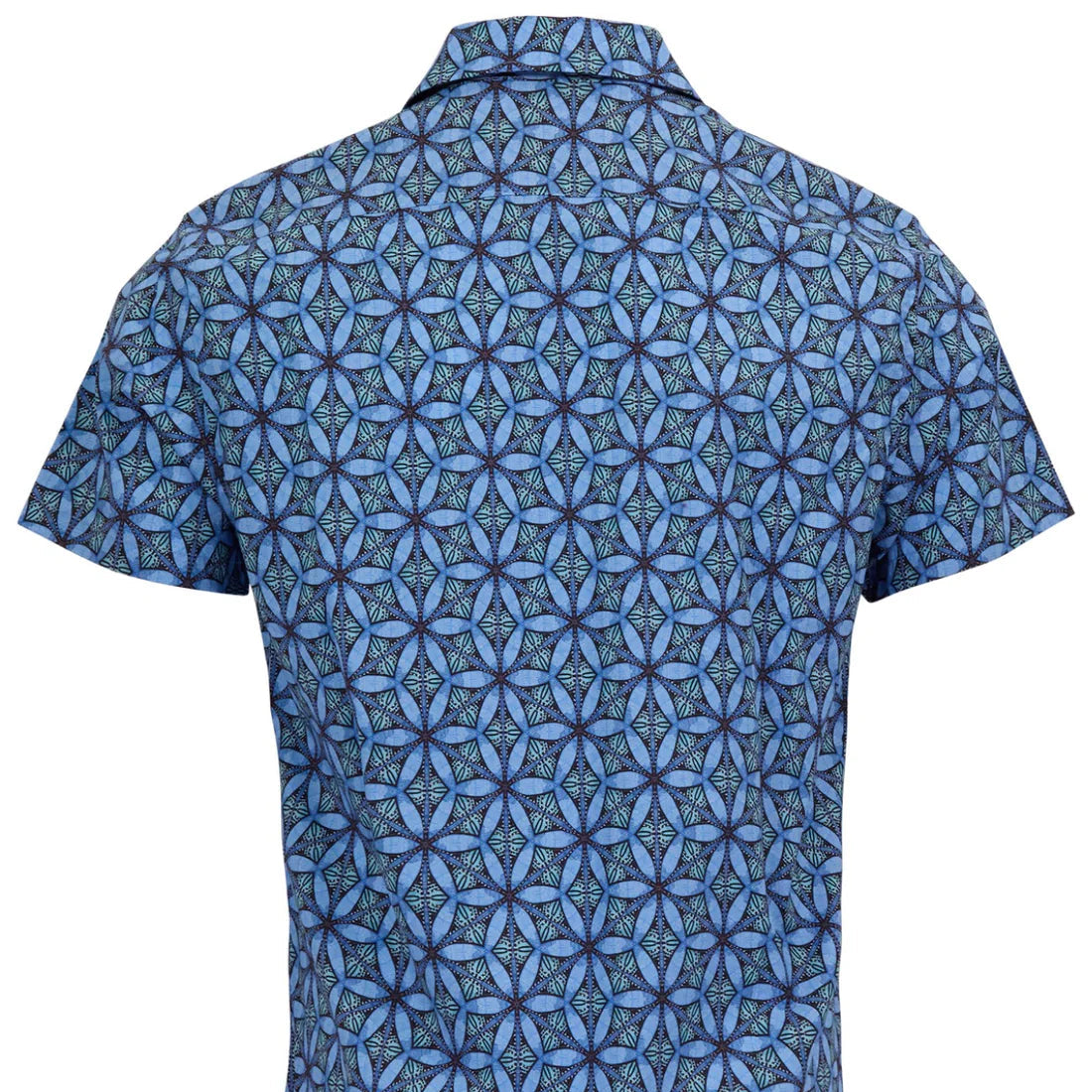 George Tribal Shirt S/S: Blue
