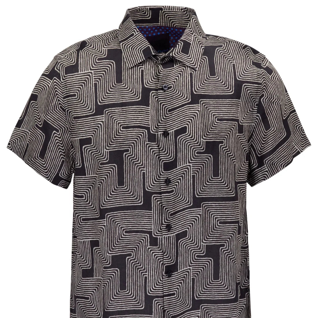 Landon Inter Twine Shirt S/S: Black