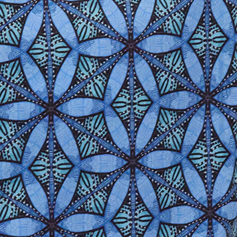 George Tribal Shirt S/S: Blue