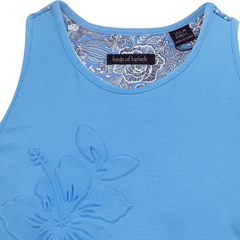 Tedford Floral Tank: Blue