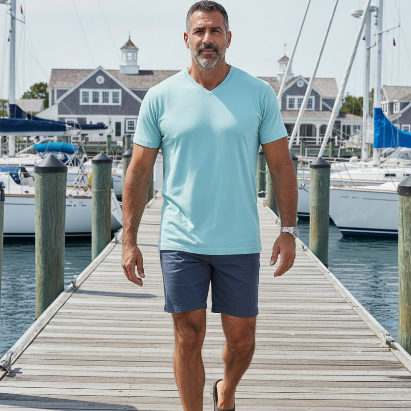 Victor V-Neck S/S: Nile