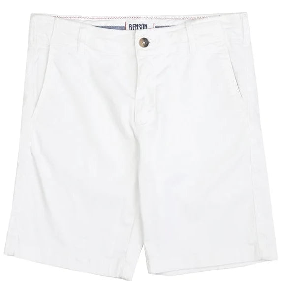 Como Stretch Chino Short:White