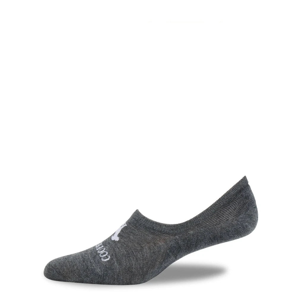 No Show Sock: DK Heather Grey
