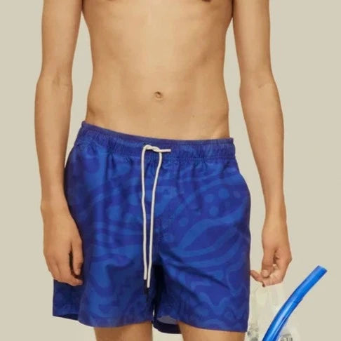 Rapture Swim Trunk: Blue