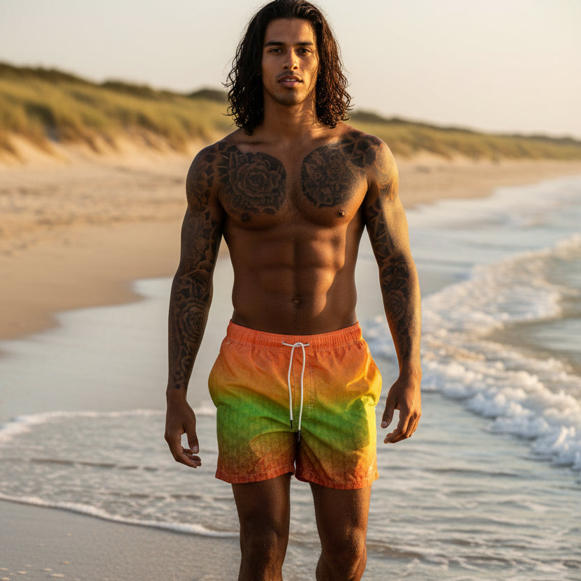Reggae Air Swim Shorts: Sunset Shading