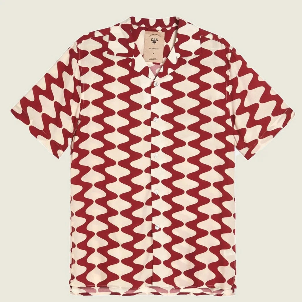 Big Lauda Shirt S/S: Rusty Red & Cream