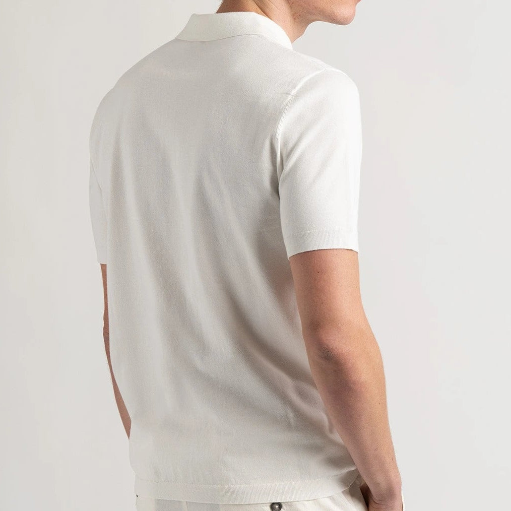 Angeli Polo S/S: Ecru