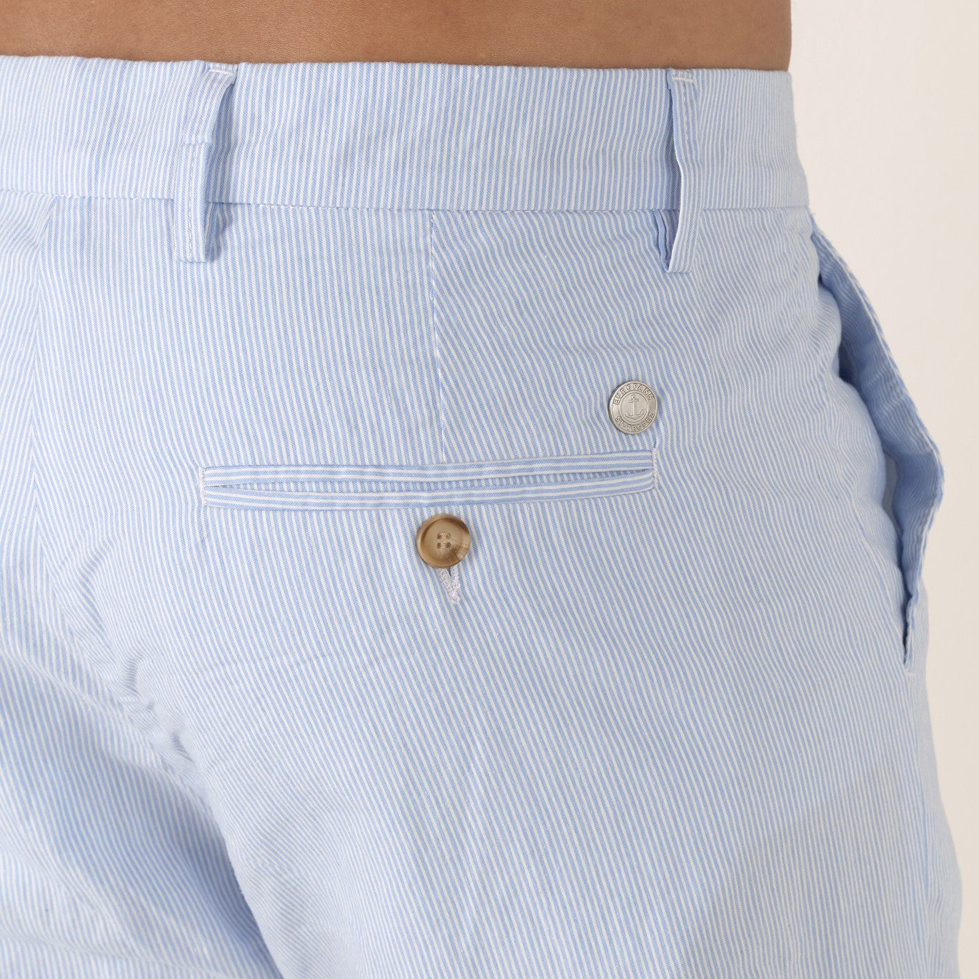 Striped Chino Arno Pant: Sky Blue