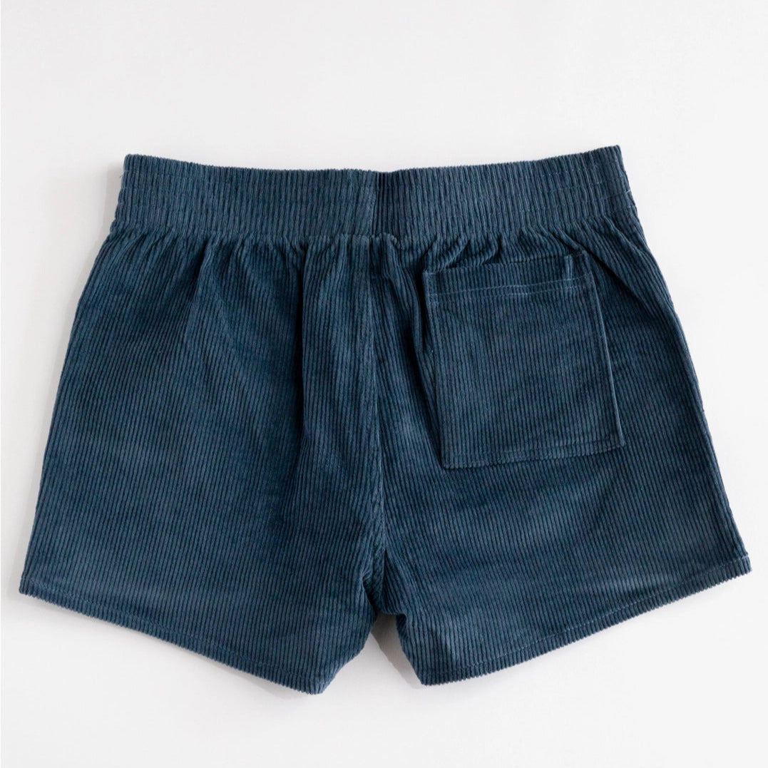 Stretch Corduroy Short: Navy