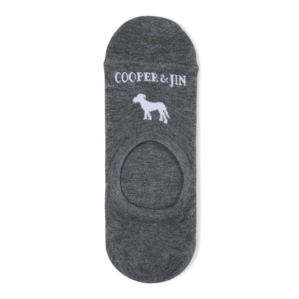 No Show Sock: DK Heather Grey