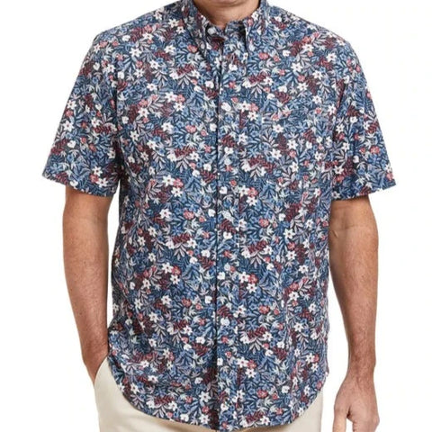 Chase Orion Print Shirt S/S: Blue