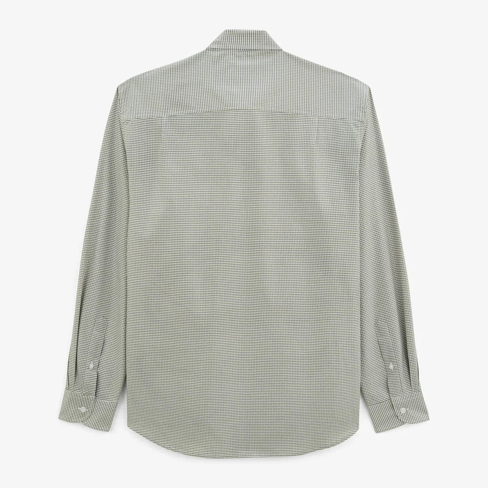 Gingham Check Clement Shirt L/S: Teak
