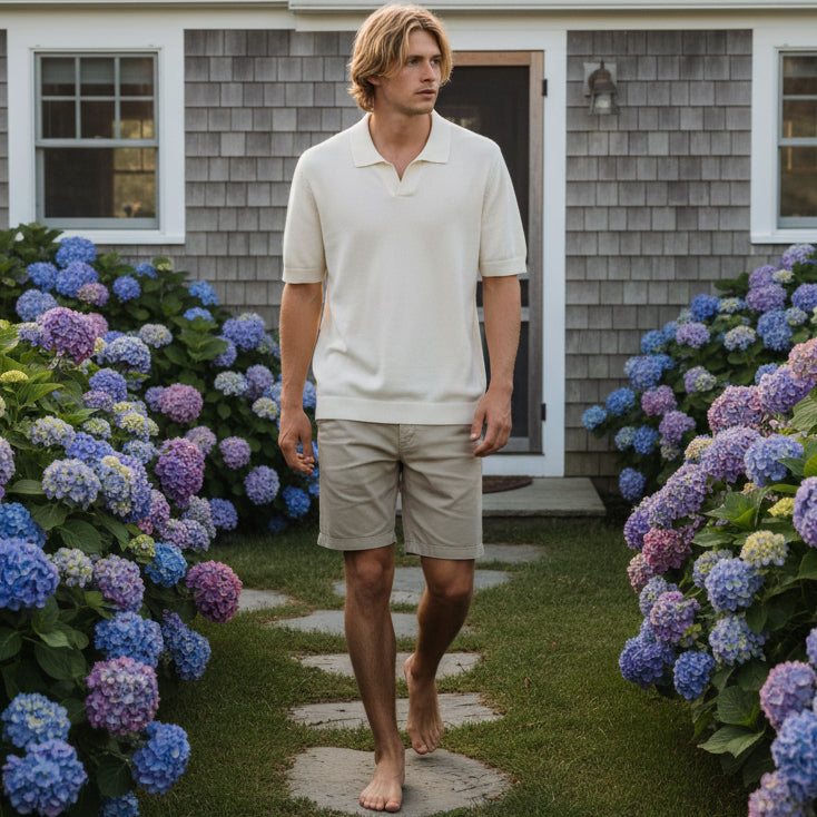 Cory Polo S/S: Ecru