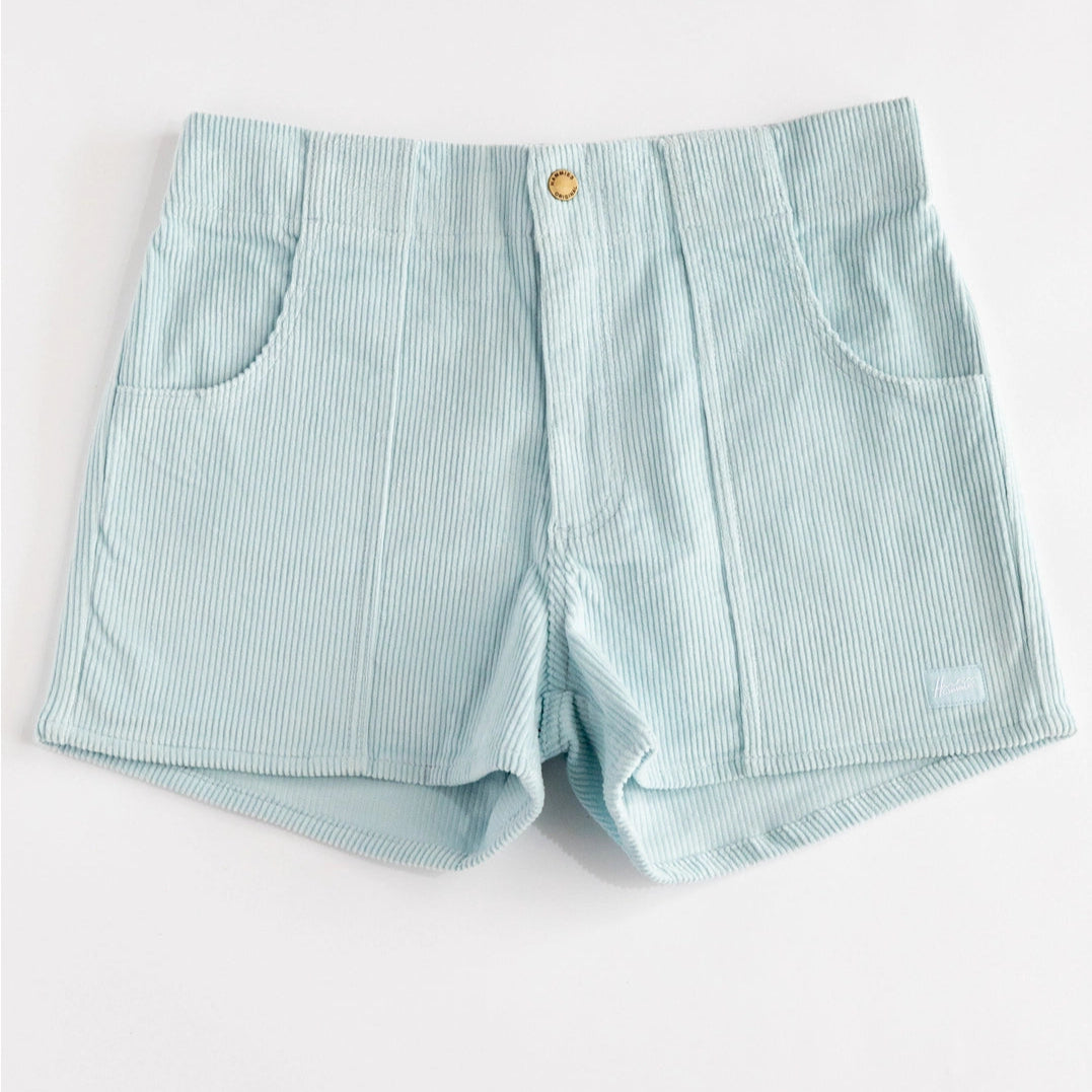 Stretch Corduroy Short: Sky Blue