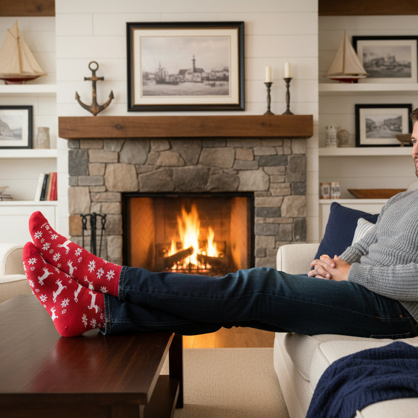 Reindeer Sock: Red