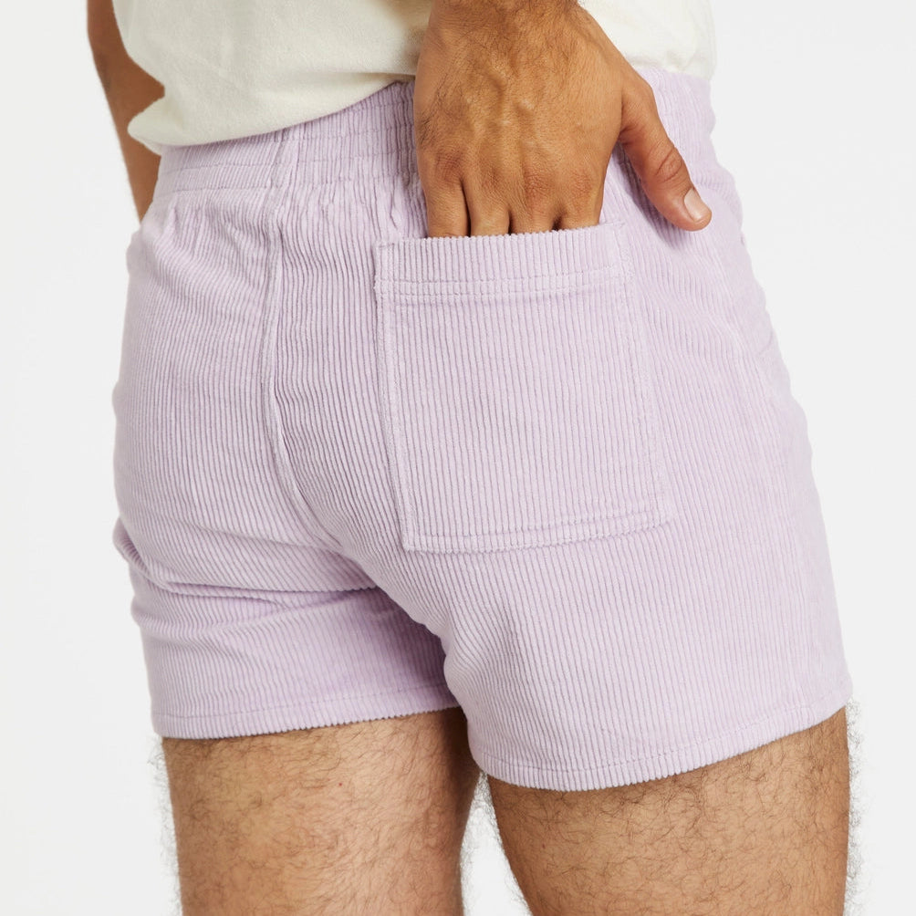 Stretch Corduroy Short: Powder Purple