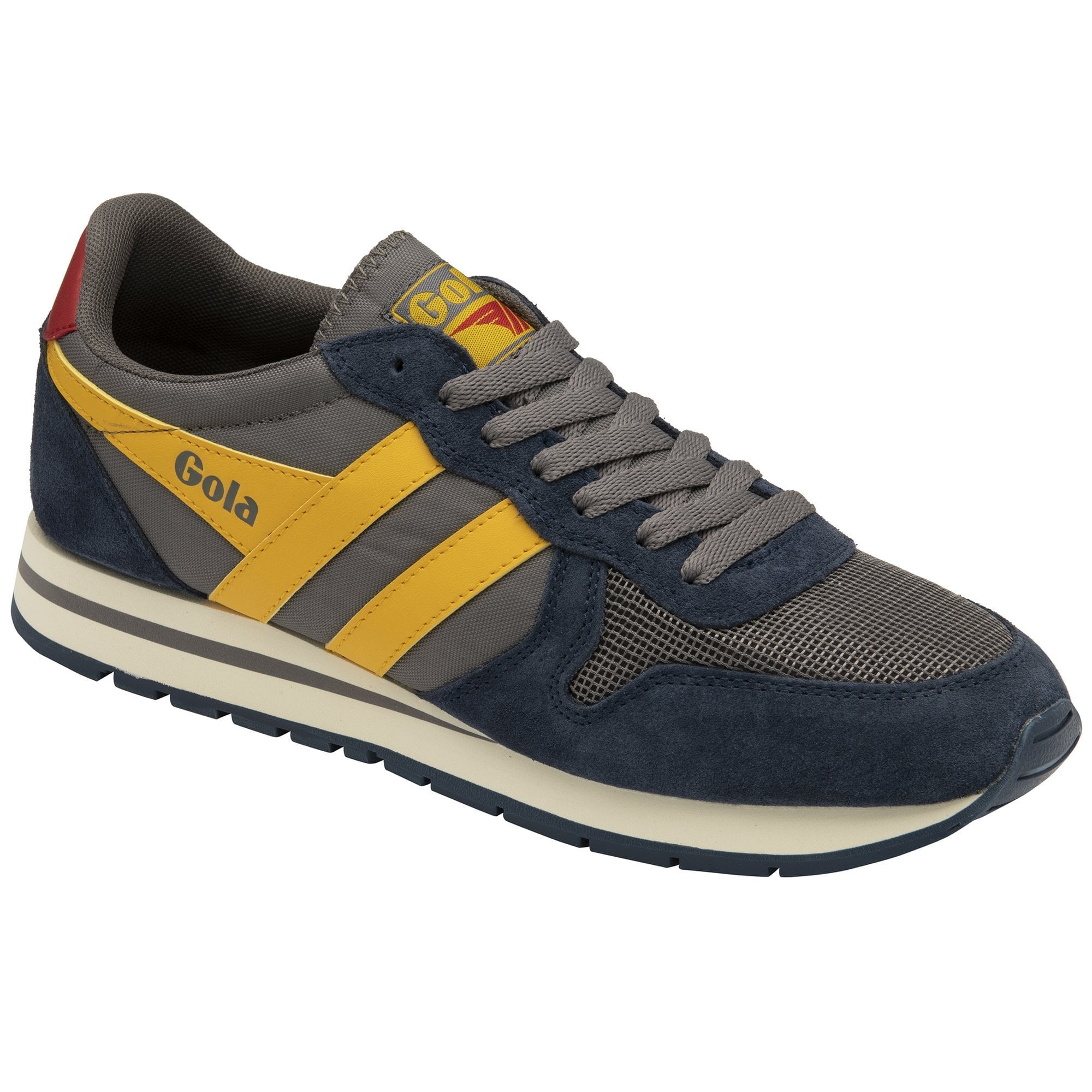 Daytona Lace Up Runner: Ash/Navy/Sun