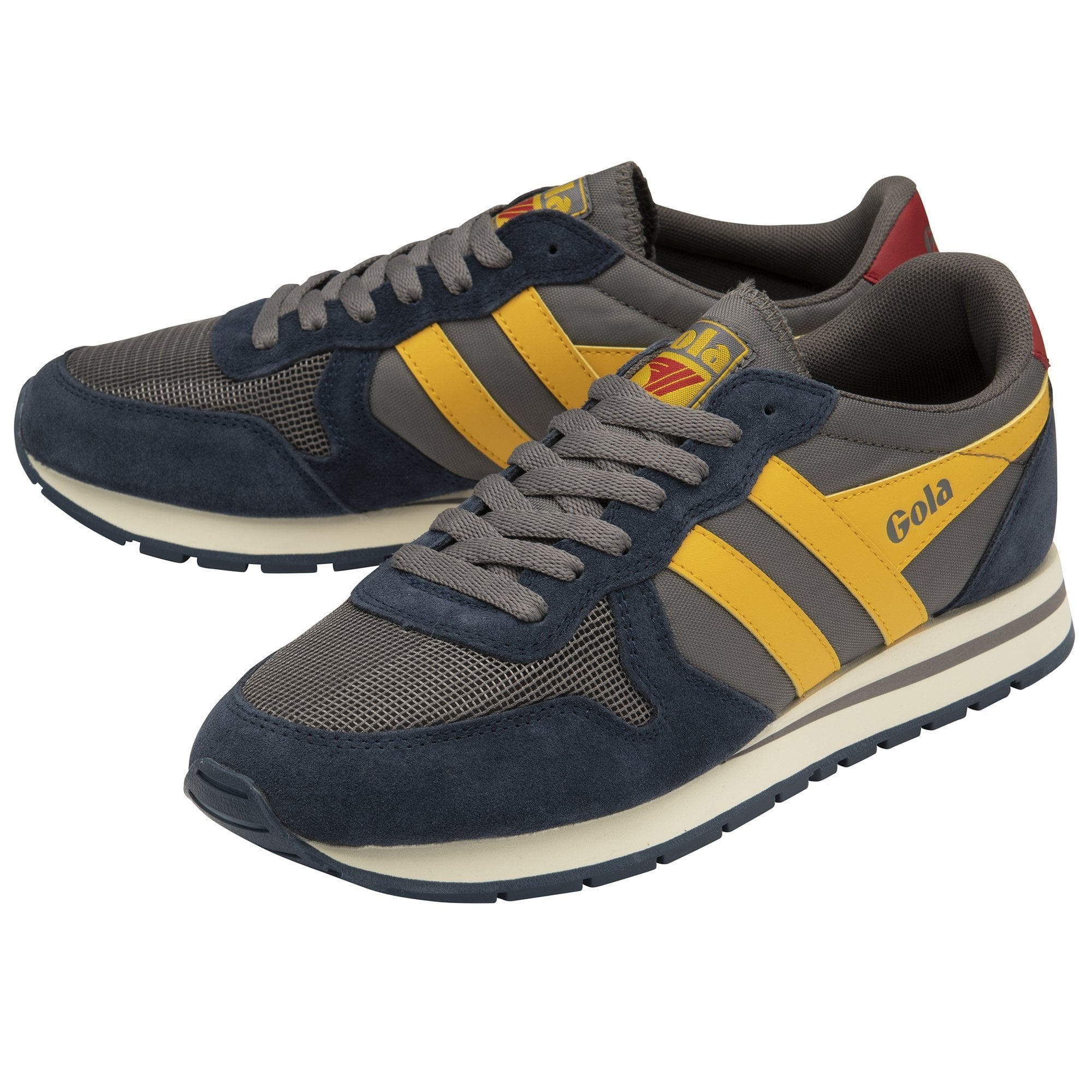 Daytona Lace Up Runner: Ash/Navy/Sun